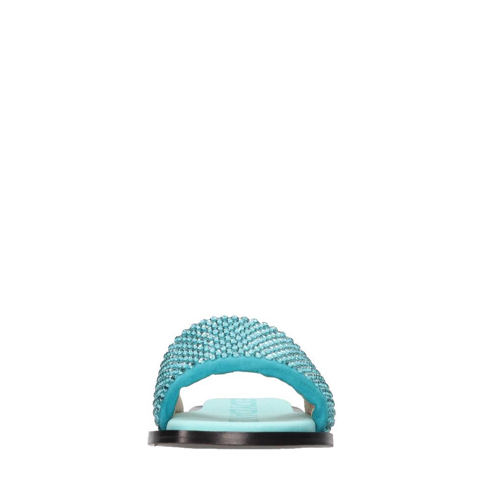 EDDY DANIELE Mules in camoscio e strass Italia