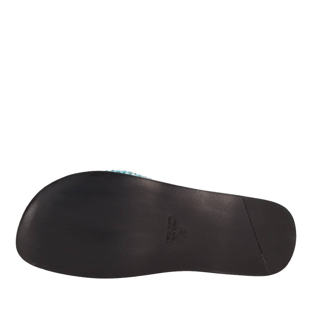 EDDY DANIELE Mules in camoscio e strass Italia