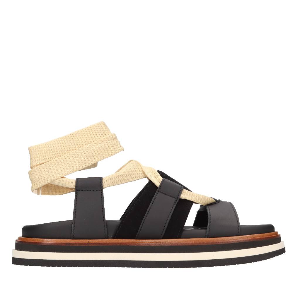 HOGAN Sandali flat in pelle In Linea