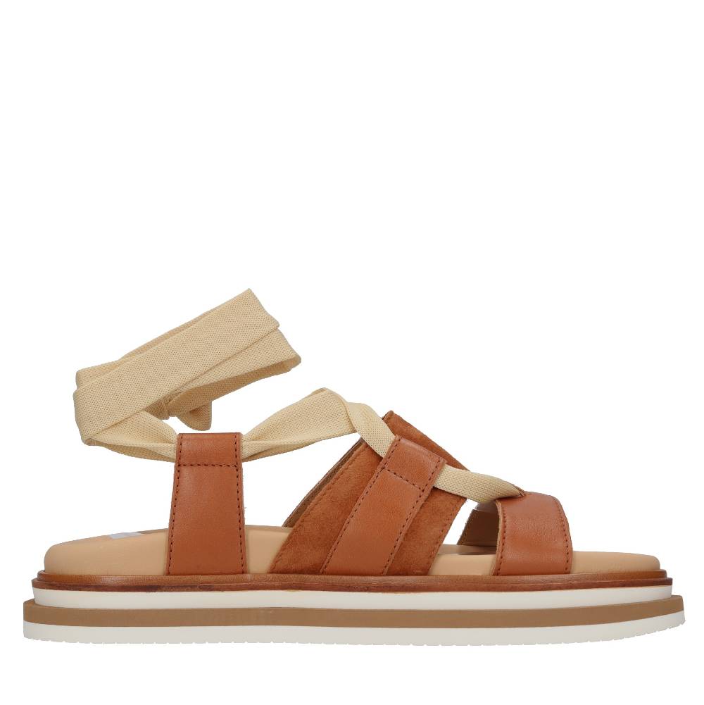 HOGAN Sandali flat in pelle Qualità
