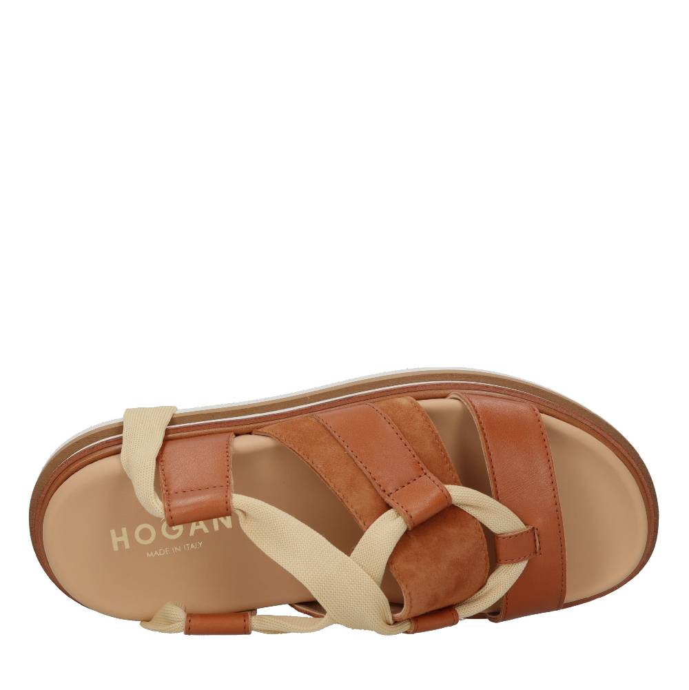 HOGAN Sandali flat in pelle Qualità
