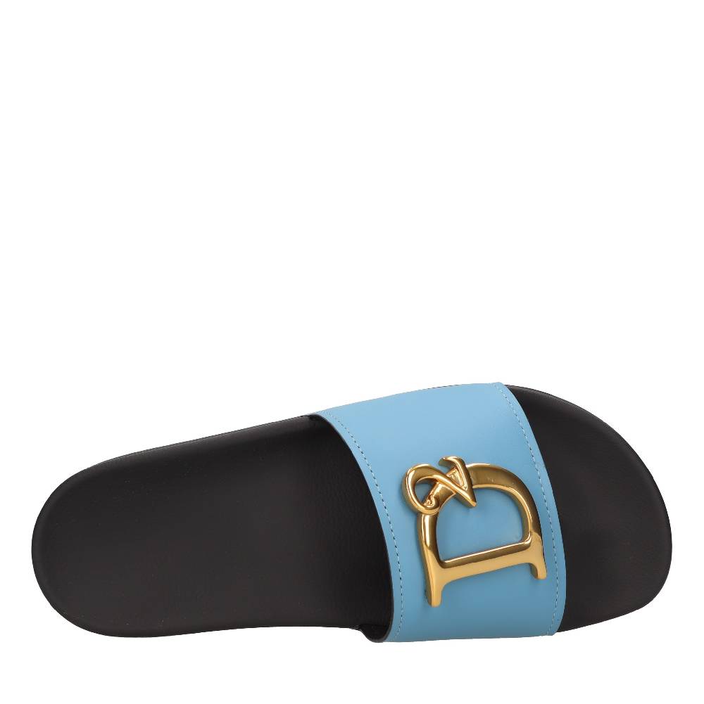 DSQUARED2 Mules in gomma e pelle Qualità Garantita