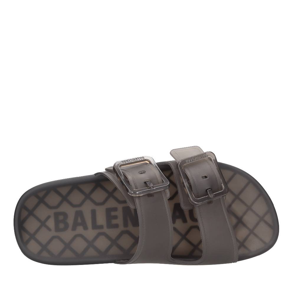 BALENCIAGA Mules in gomma trasparente Consegna Veloce