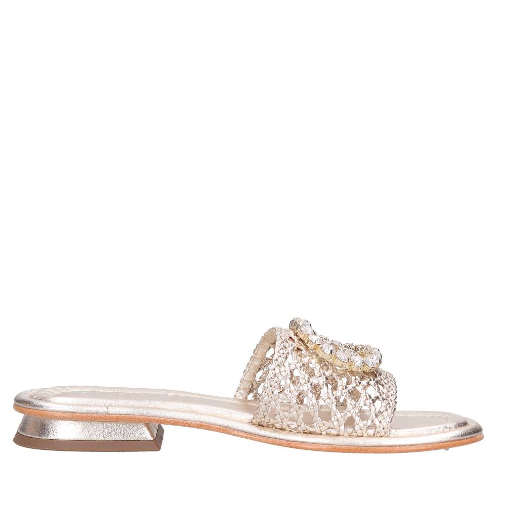 EMANUELLE VEE Mules in pelle In Vendita