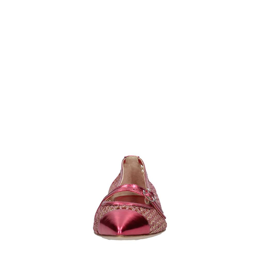 CASADEI Ballerine in pelle e tessuto Vendita