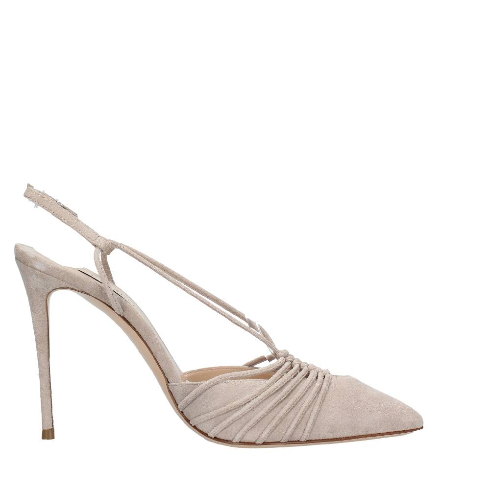 CASADEI Décolleté slingback in camoscio Fino Al -60%