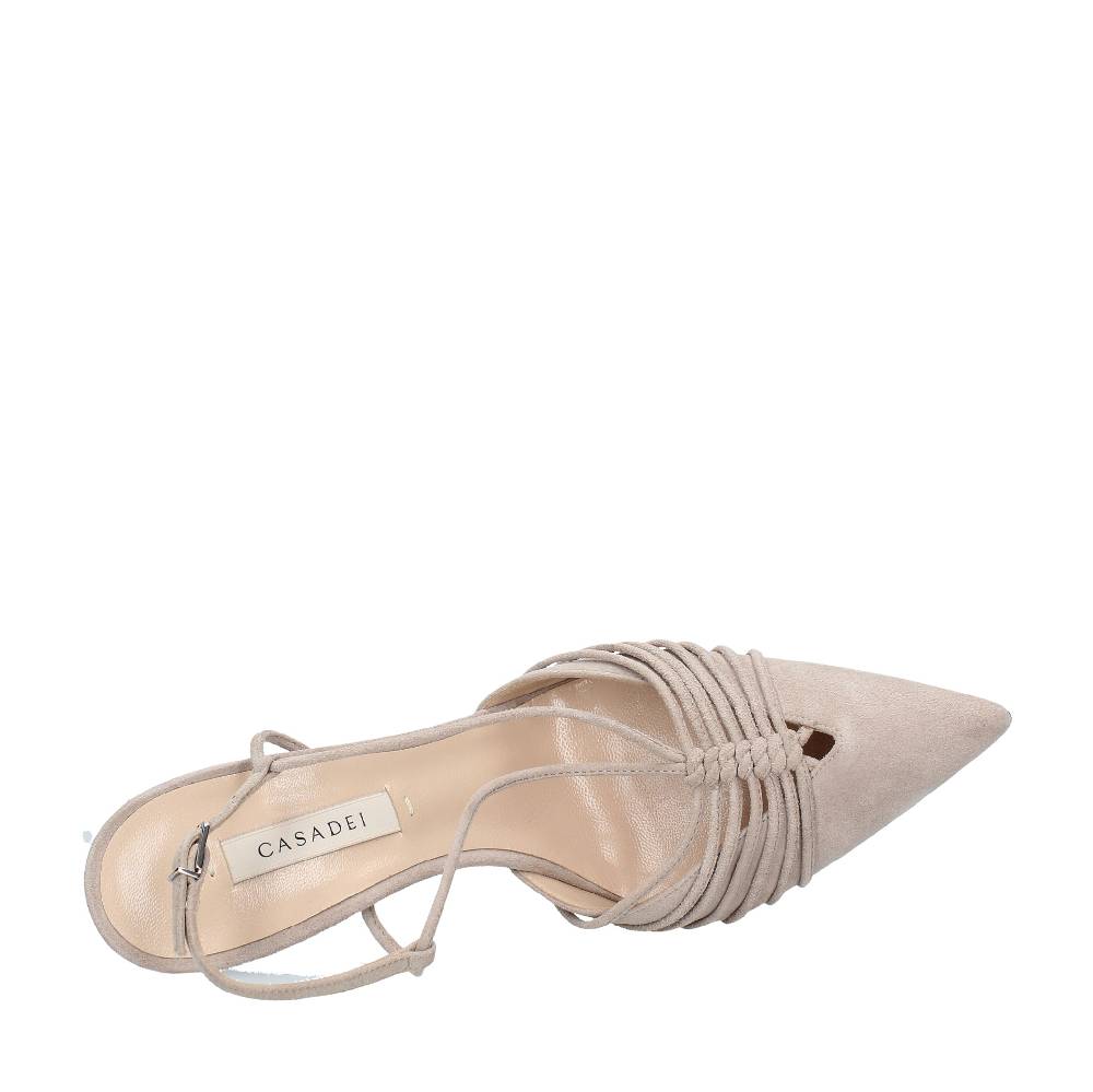 CASADEI Décolleté slingback in camoscio Fino Al -60%