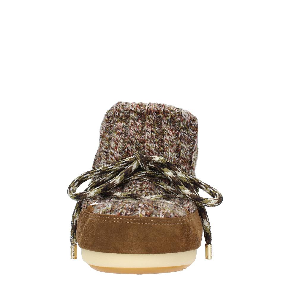 MOON BOOT Stivaletti da neve modello PUMPS WOOL MOON BOOT in camoscio e tessuto In Vendita