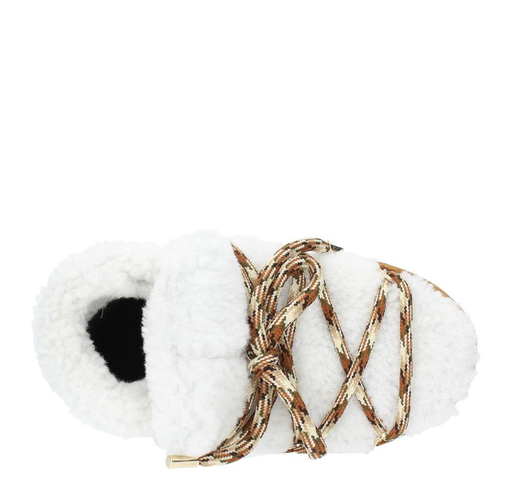 MOON BOOT Stivaletti da neve modello PUMPS SHEARLING MOON BOOT in pelliccia e camoscio Saldi