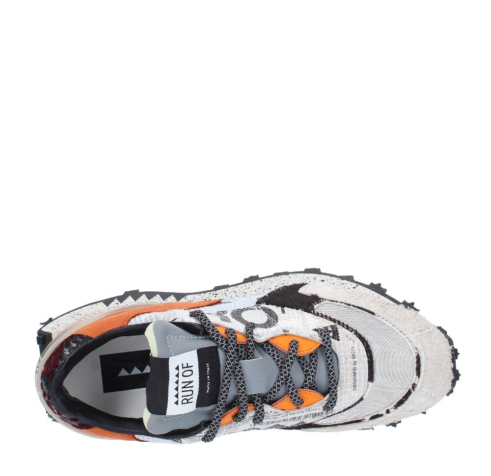 RUN OF Sneakers modello 9377RO-1 RUN OF in pelle camoscio e tessuto In Saldo