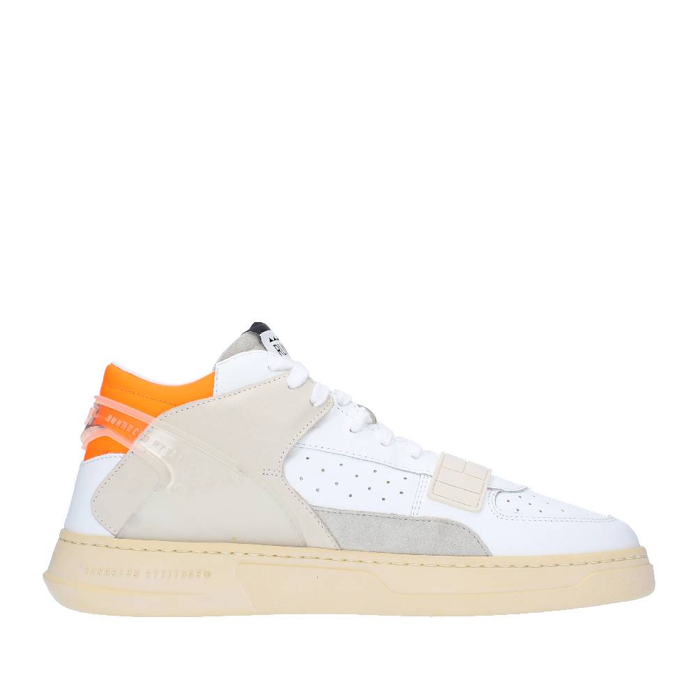 RUN OF Sneakers modello MID COMBI-AF RUN OF in pelle camoscio e tessuto Italia