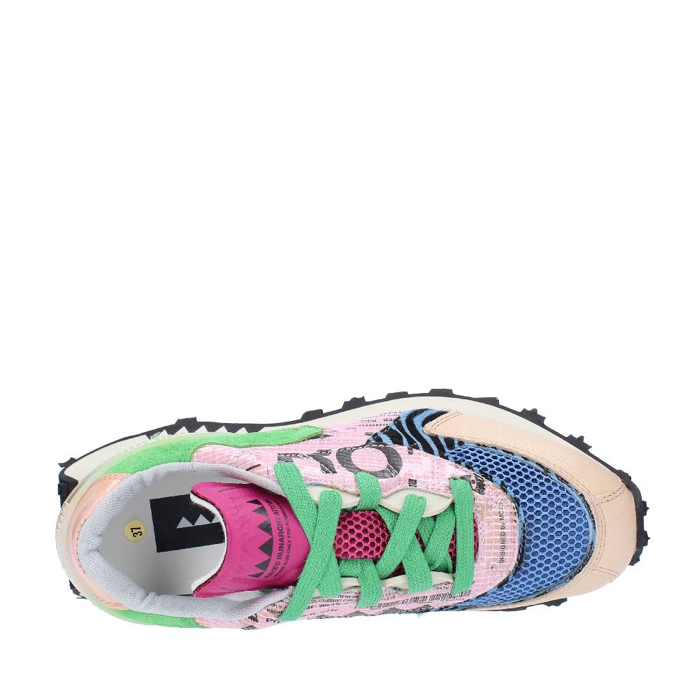 RUN OF Sneakers modello RO-1 HAMBURG RUN OF in pelle camoscio e tessuto Promozione Limitata
