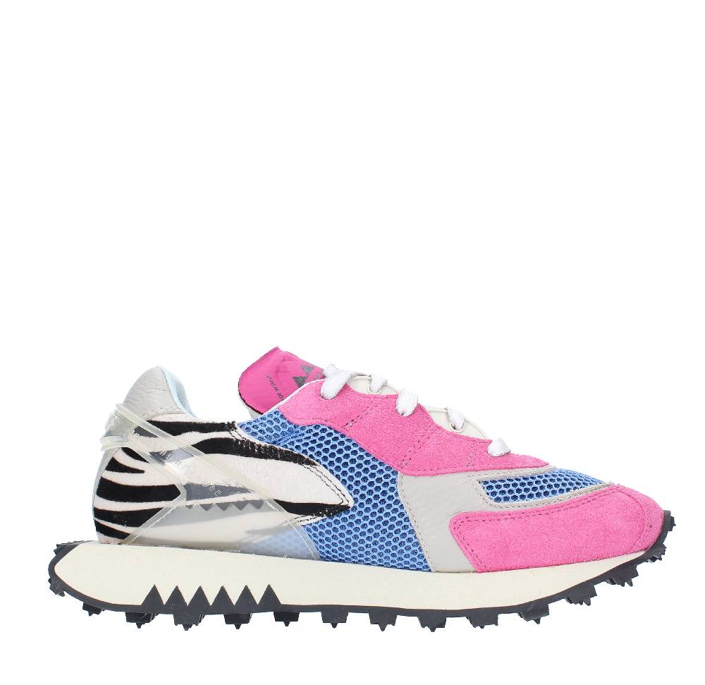 RUN OF Sneakers modello PUNK ZEBRA RUN OF in camoscio pelle e tessuto Outlet