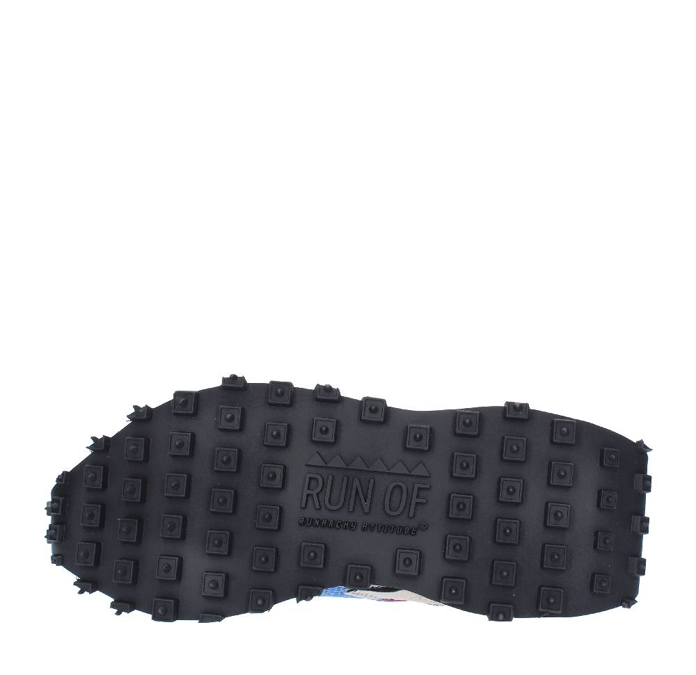 RUN OF Sneakers modello PUNK ZEBRA RUN OF in camoscio pelle e tessuto Outlet