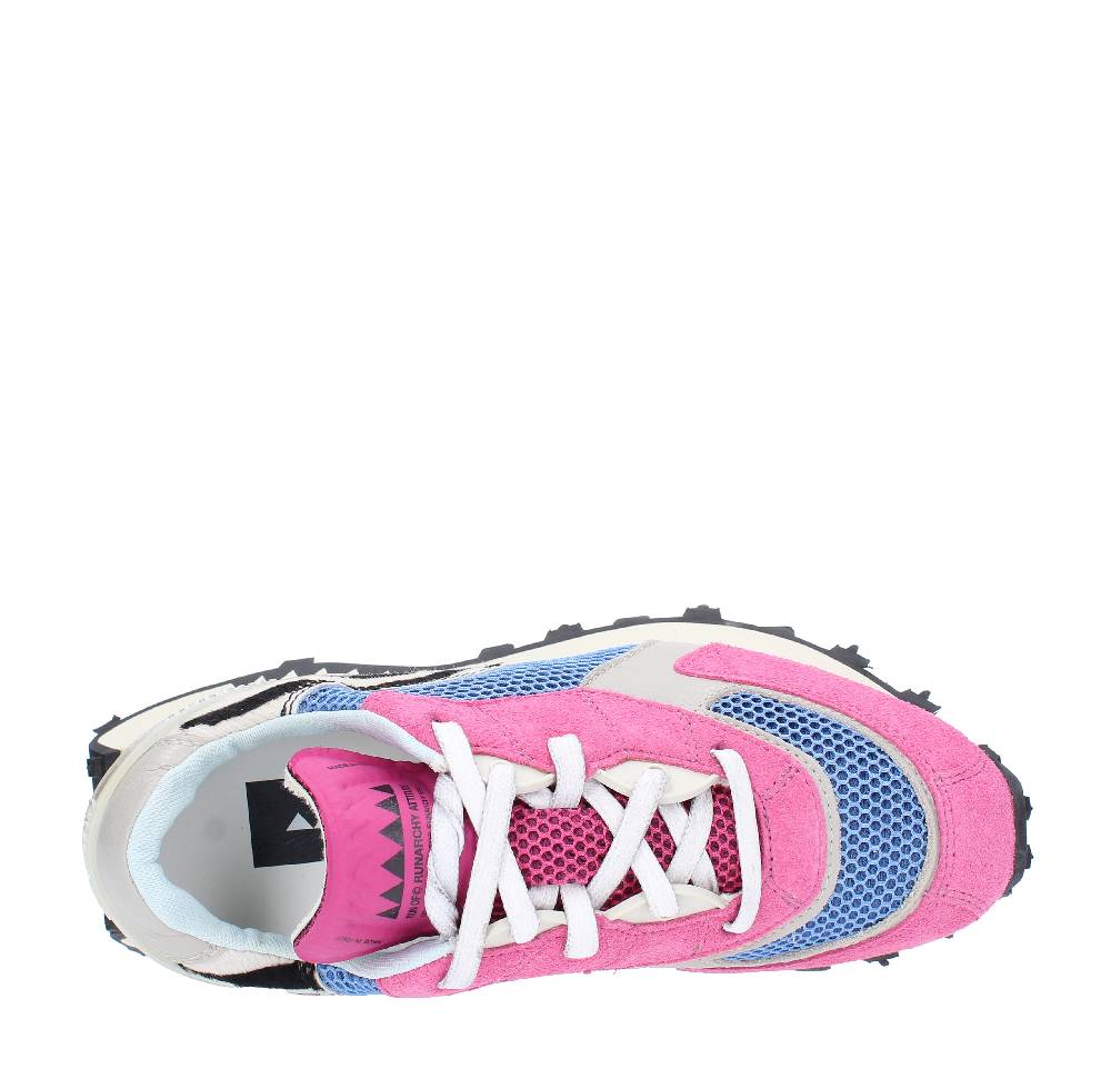 RUN OF Sneakers modello PUNK ZEBRA RUN OF in camoscio pelle e tessuto Outlet