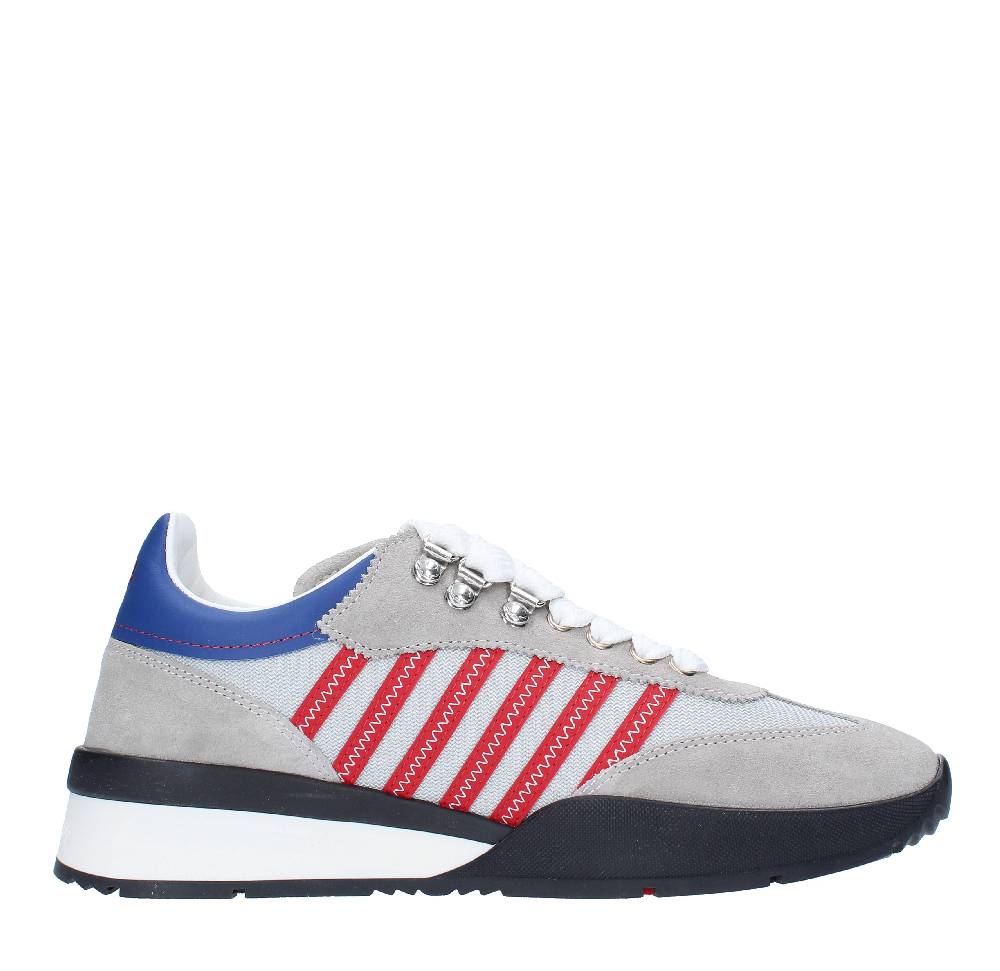 DSQUARED2 Sneakers DSQUARED2 modello ORIGINAL LEGEND in camoscio, pelle e tessuto Saldi Di Fabbrica