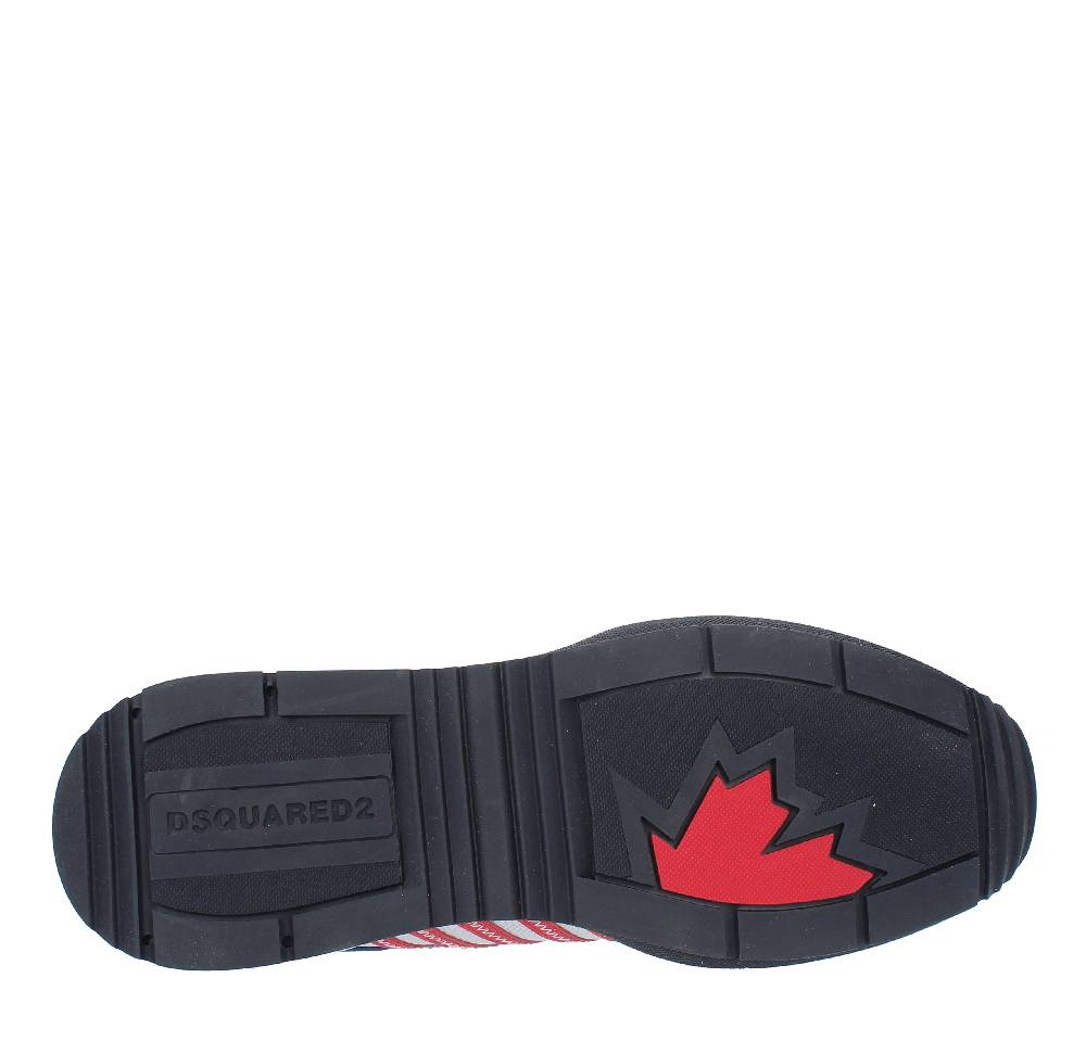 DSQUARED2 Sneakers DSQUARED2 modello ORIGINAL LEGEND in camoscio, pelle e tessuto Saldi Di Fabbrica