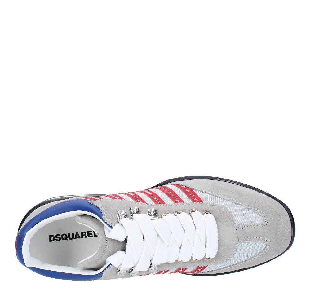 DSQUARED2 Sneakers DSQUARED2 modello ORIGINAL LEGEND in camoscio, pelle e tessuto Saldi Di Fabbrica