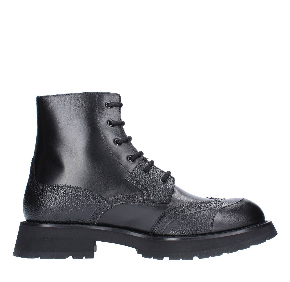 ALEXANDER MCQUEEN Stivaletti in pelle Moda
