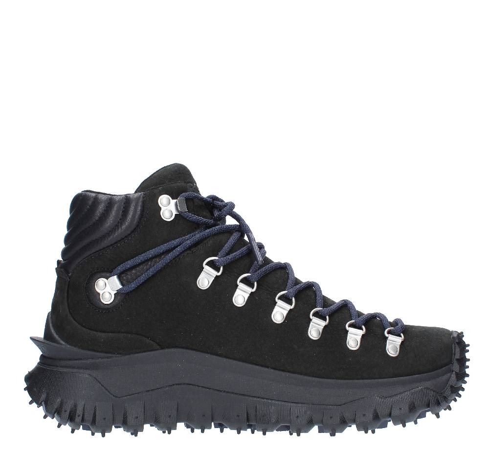 MONCLER Scarponcini in camoscio e pelle In Saldo