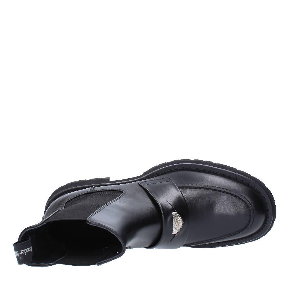 ALEXANDER MCQUEEN Stivaletti stile mocassino in pelle 2025
