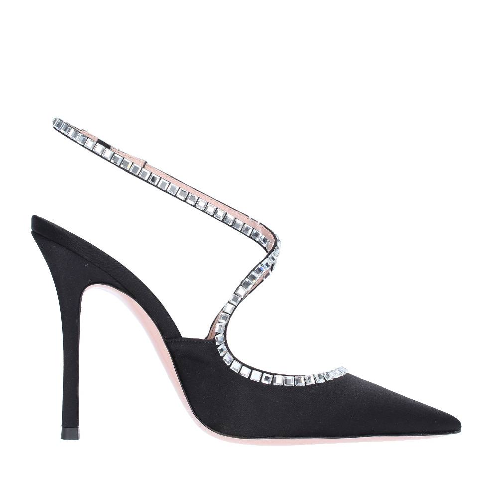 GEDEBE Décolleté slingback GEDEBE modello VIOLA in raso e strass Nuovo