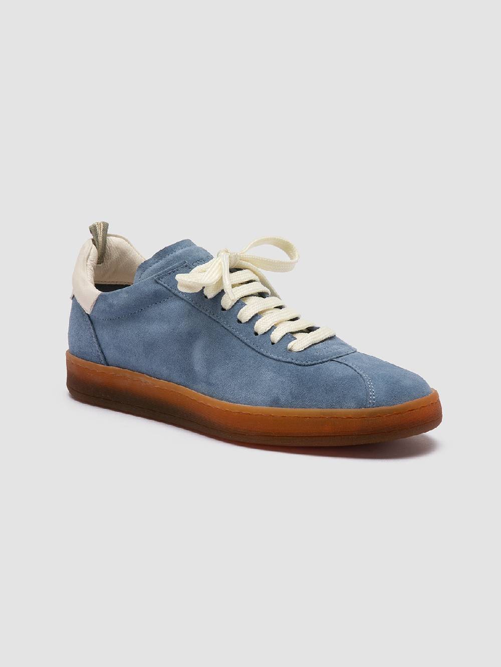 Officine Creative DESTINY 101 Sneakers Basse in Pelle e Camoscio Blu Vendite Flash