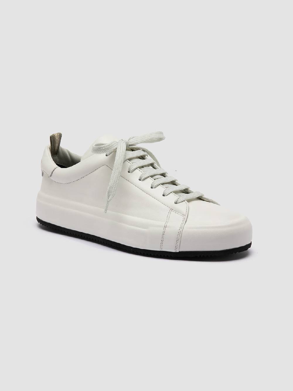Officine Creative EASY 101 Sneakers Basse in Pelle Bianca Moda