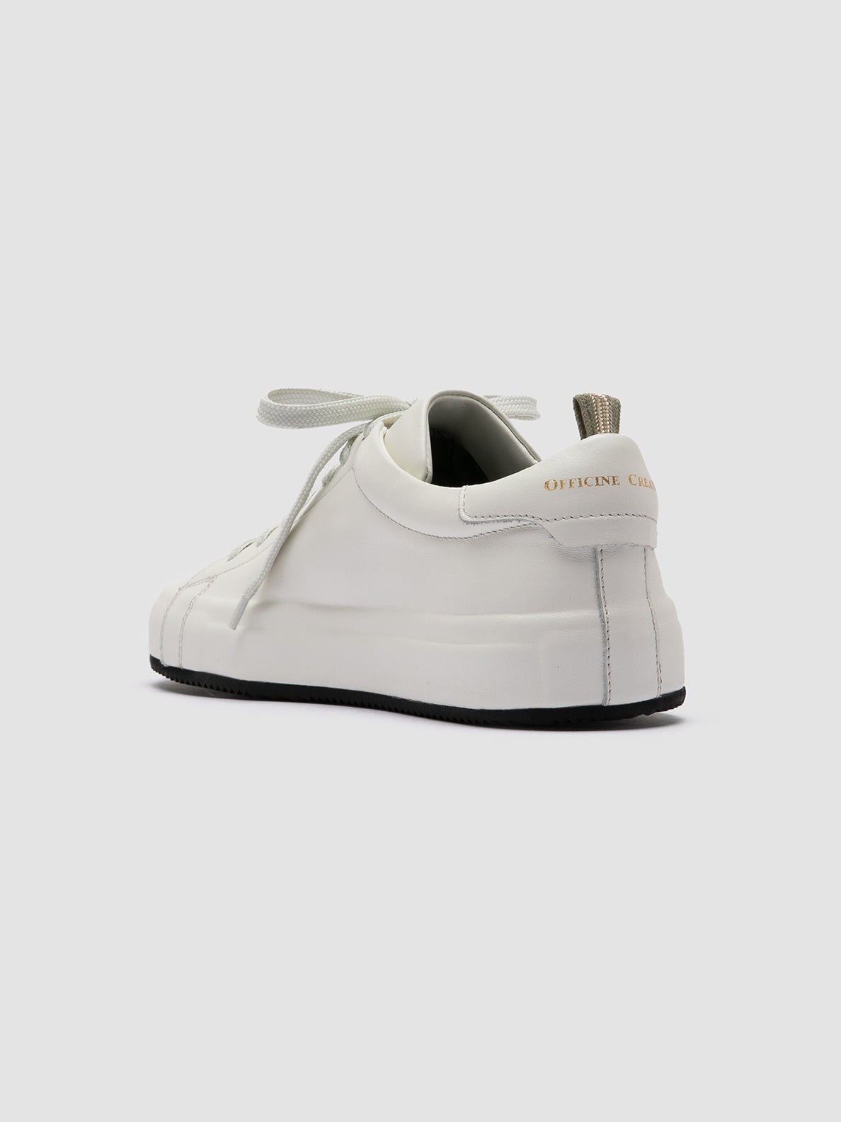 Officine Creative EASY 101 Sneakers Basse in Pelle Bianca Moda