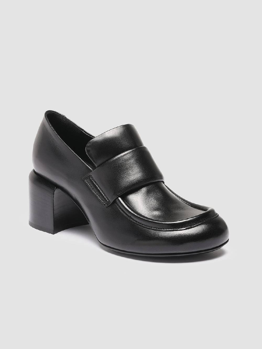 Officine Creative ETHEL 001 Mocassini Penny in Pelle Nera Italy
