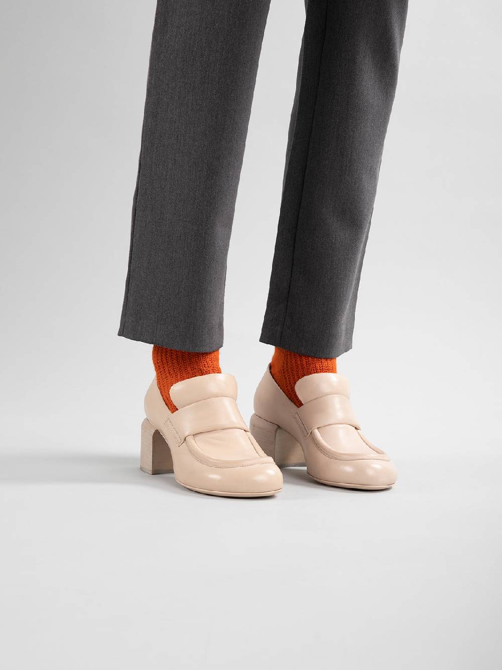 Officine Creative ETHEL 001 Mocassini Penny in Pelle Nera Italy