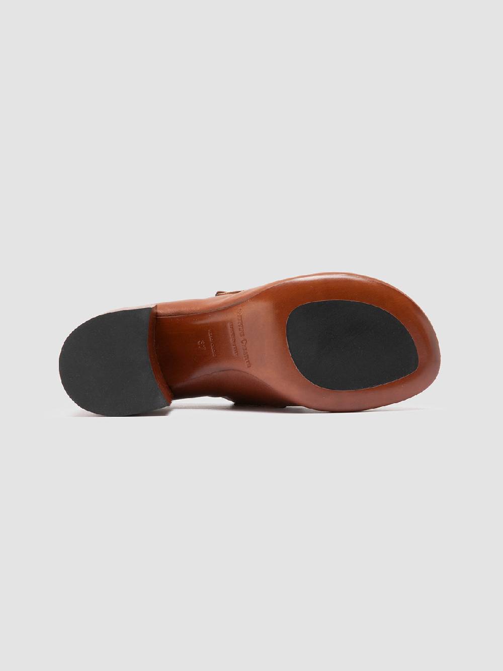 Officine Creative ETHEL 001 Mocassini Penny in Pelle Marrone Italia