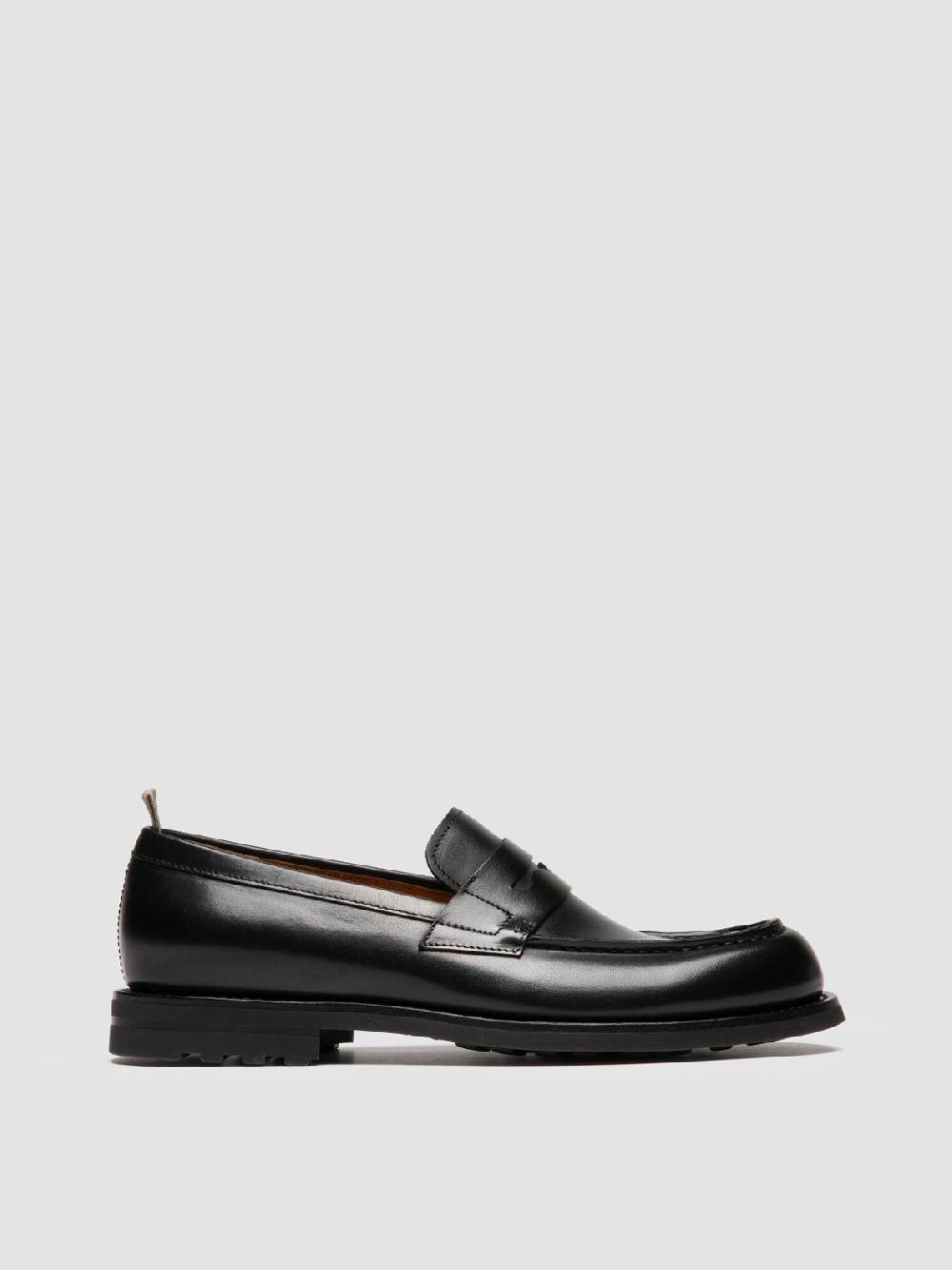 Officine Creative BELMONDO 006 Mocassini Penny in Pelle Scamosciata Nera