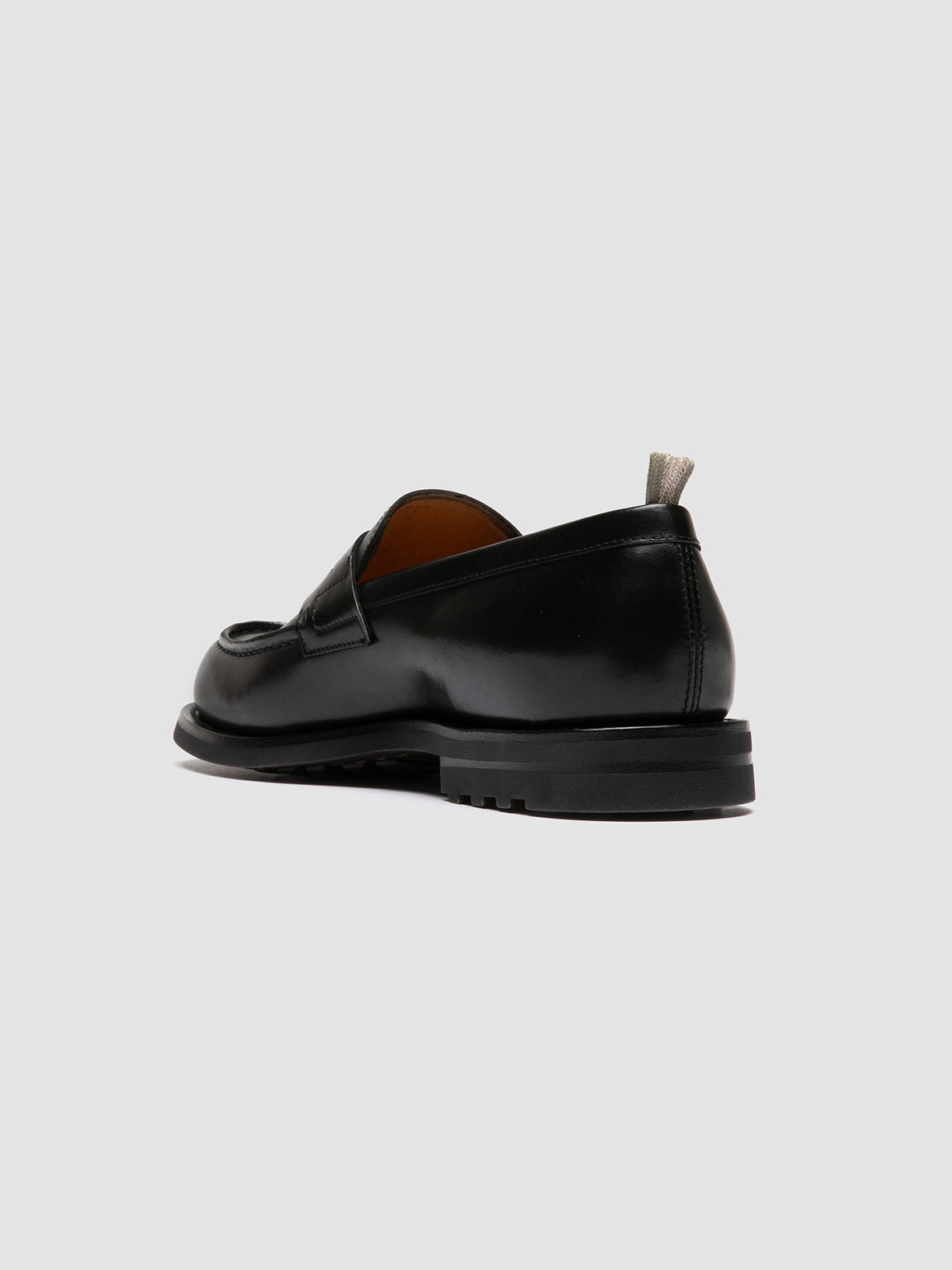 Officine Creative BELMONDO 006 Mocassini Penny in Pelle Scamosciata Nera 2025
