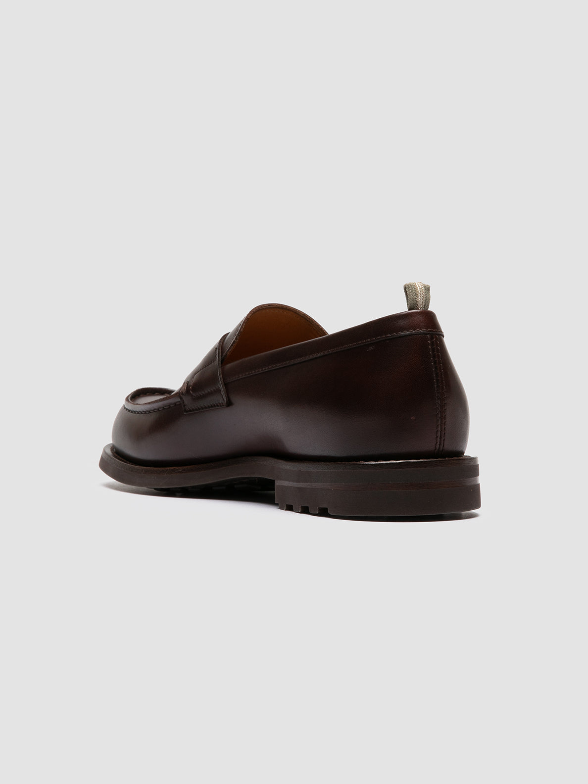 Officine Creative BELMONDO 006 Mocassini Penny in Pelle Scamosciata Marrone Nuovo