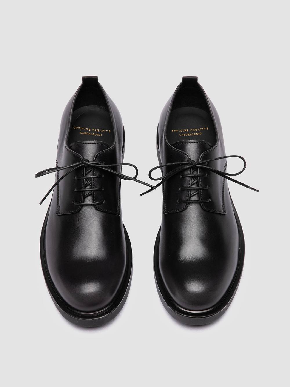 Officine Creative ENGINEER 004 Derby in Pelle Grigia Promozione