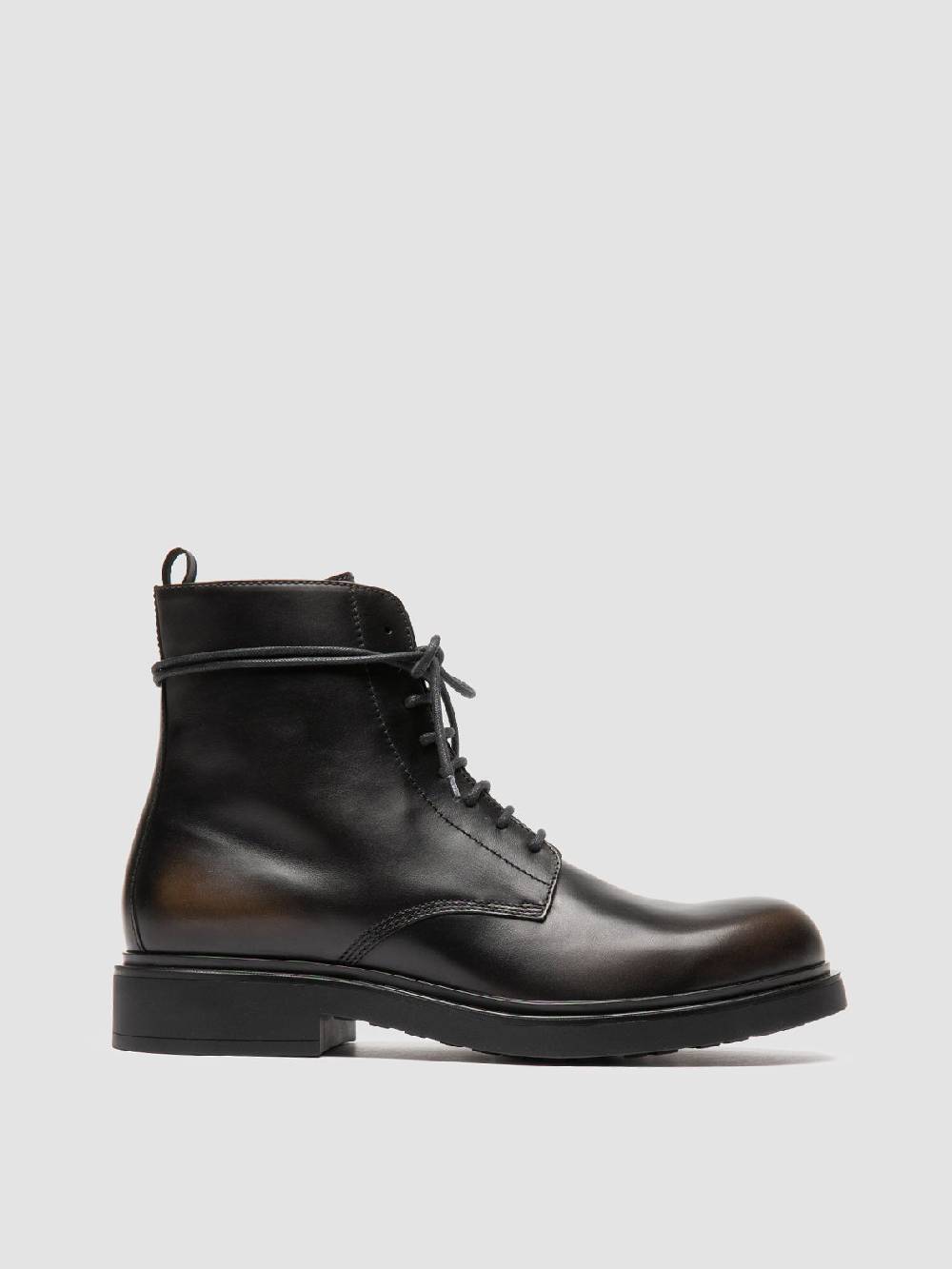 Officine Creative ENGINEER 005 Stivali Stringati in Pelle Verde Spedizione Gratuita