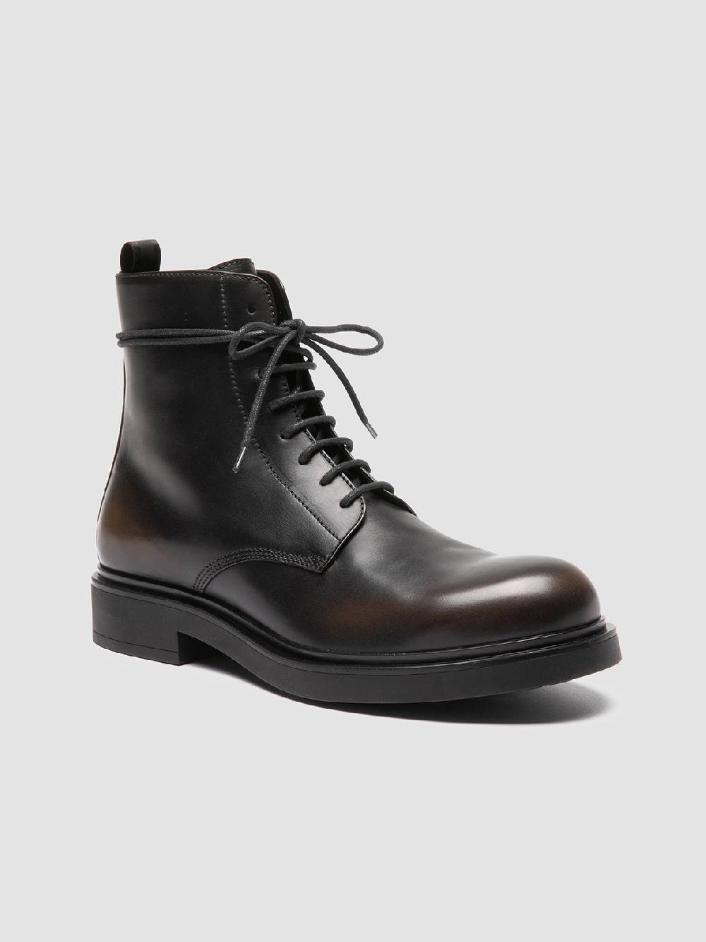 Officine Creative ENGINEER 005 Stivali Stringati in Pelle Verde Spedizione Gratuita
