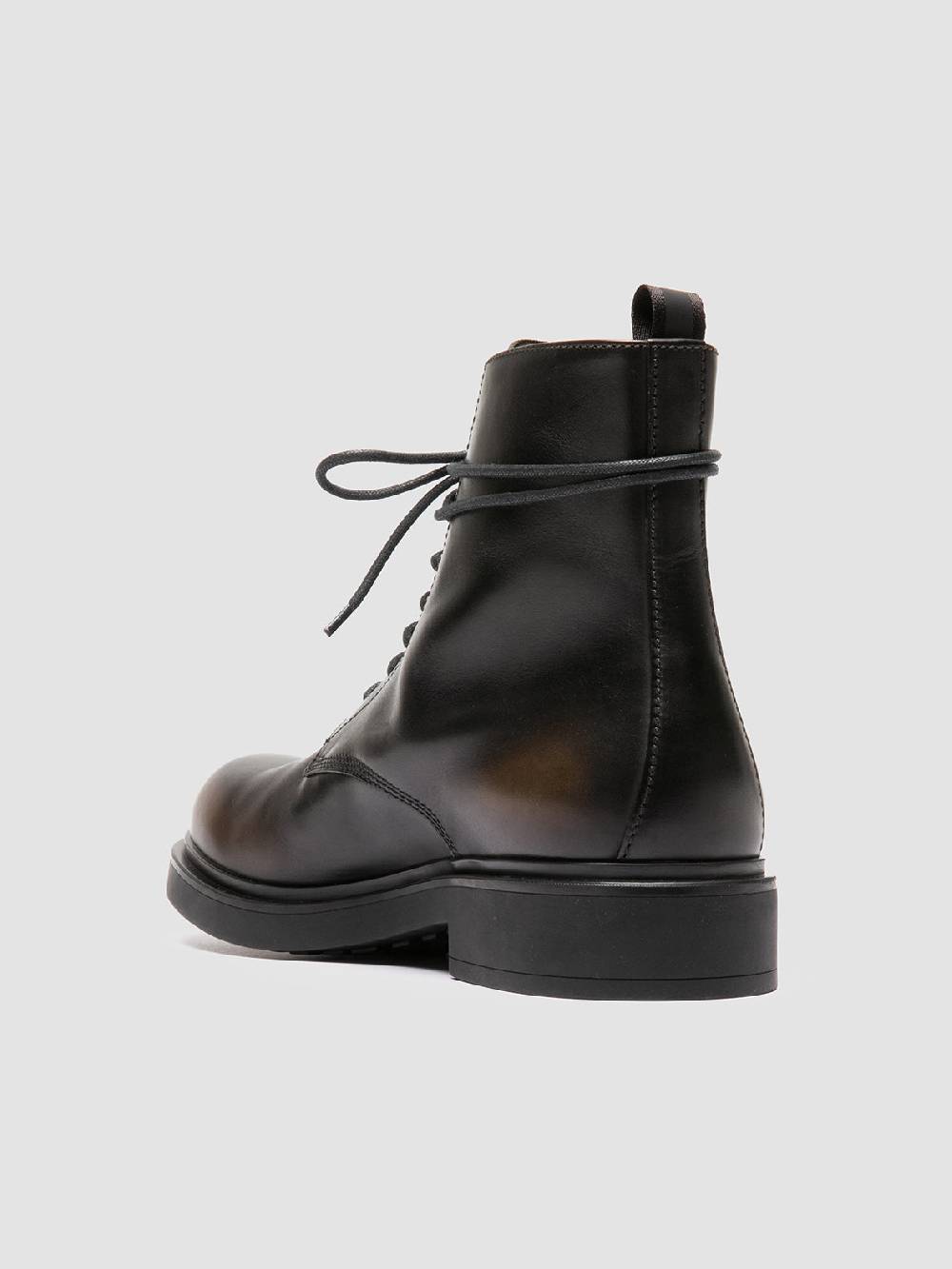 Officine Creative ENGINEER 005 Stivali Stringati in Pelle Verde Spedizione Gratuita