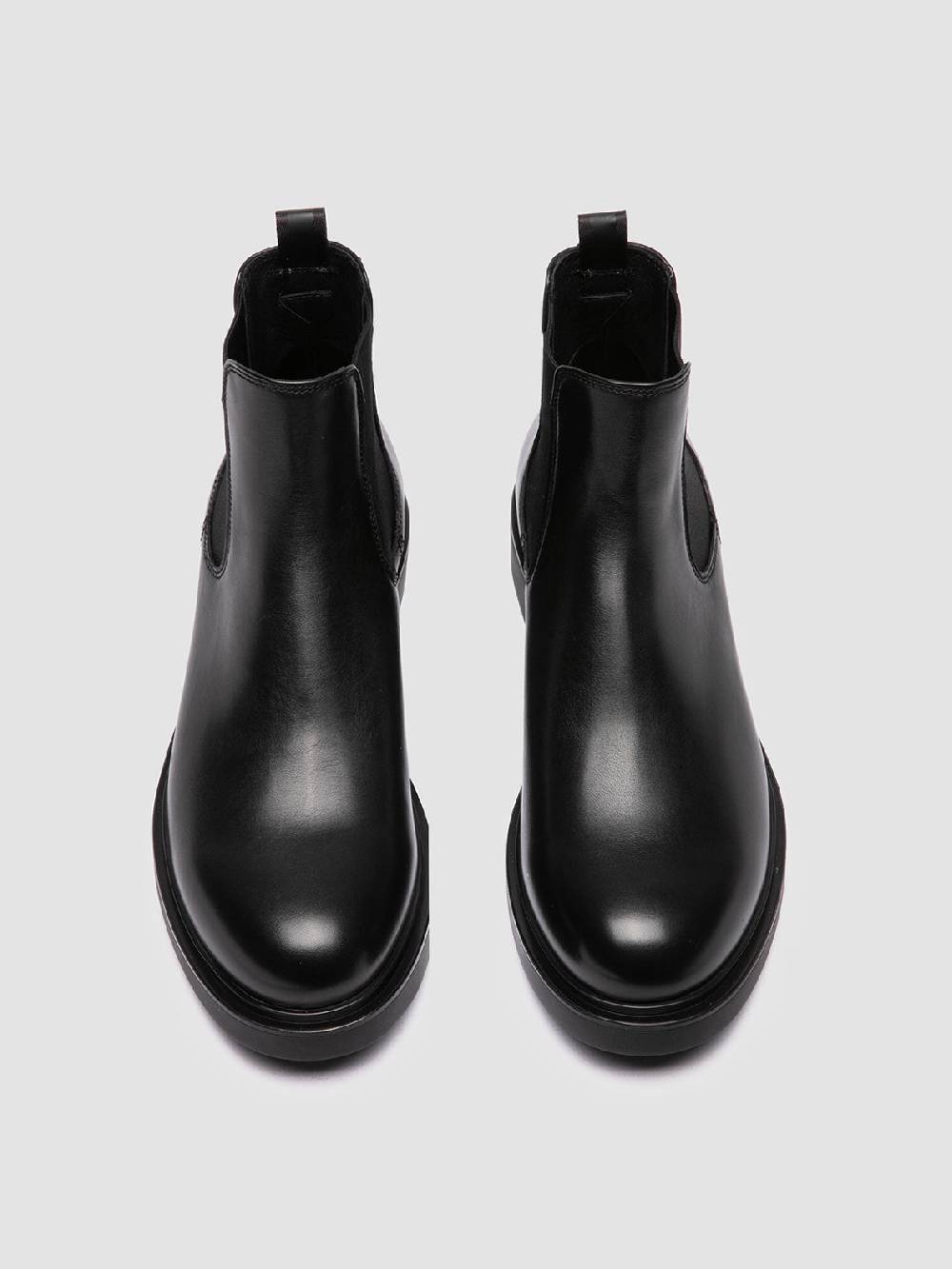 Officine Creative ENGINEER 006 Stivaletti Chelsea in Pelle Nera Pezzi Unici