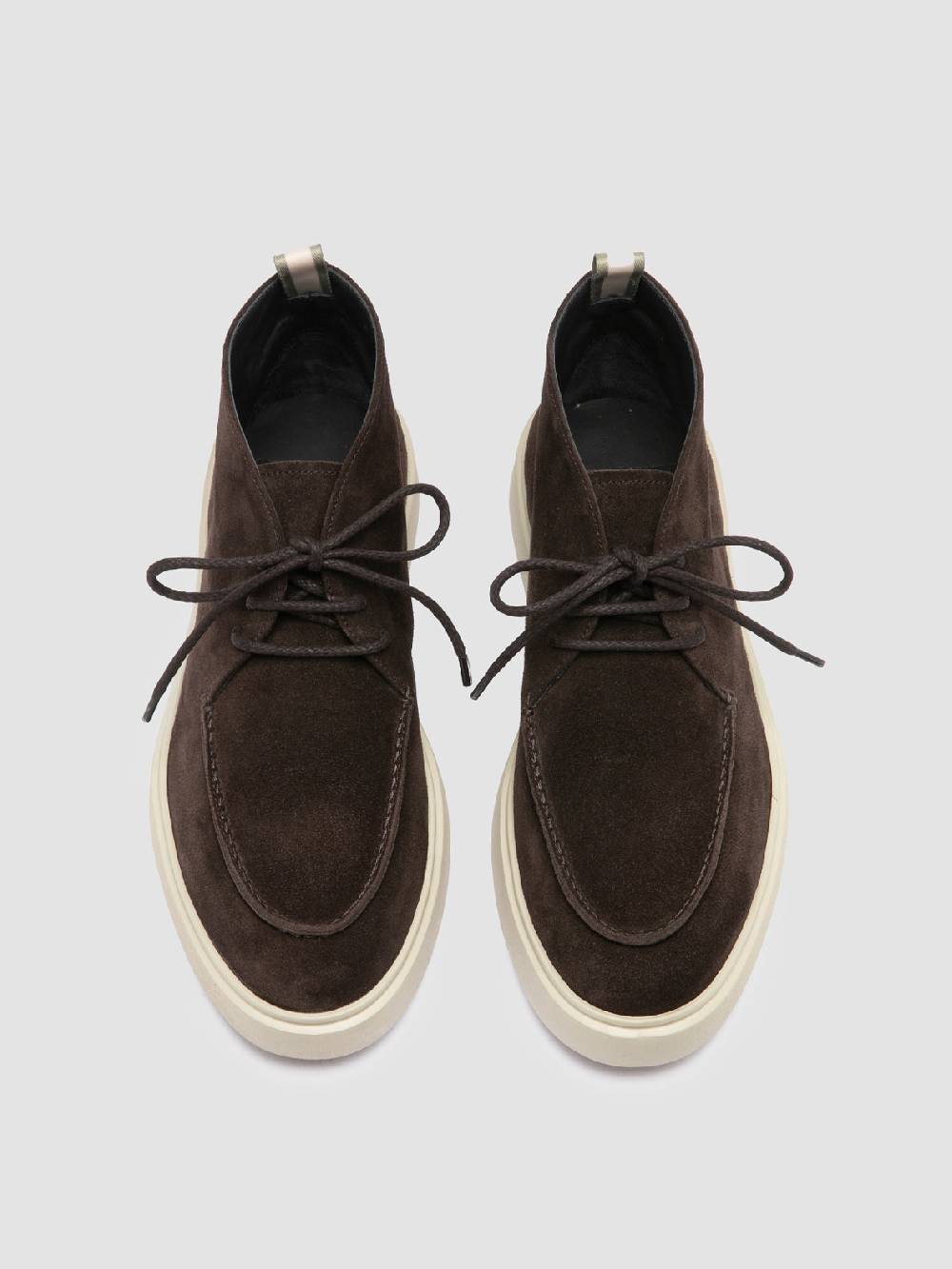 Officine Creative FRAME 002 Stivali Chukka in Pelle Scamosciata Grigia Negozi Online