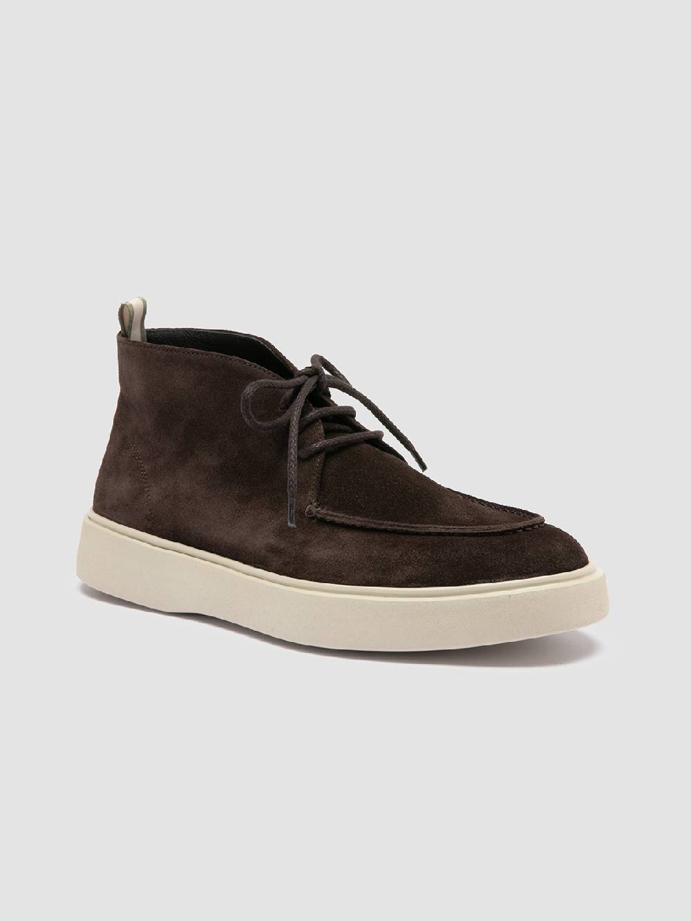 Officine Creative FRAME 002 Stivali Chukka in Pelle Scamosciata Grigia Negozi Online