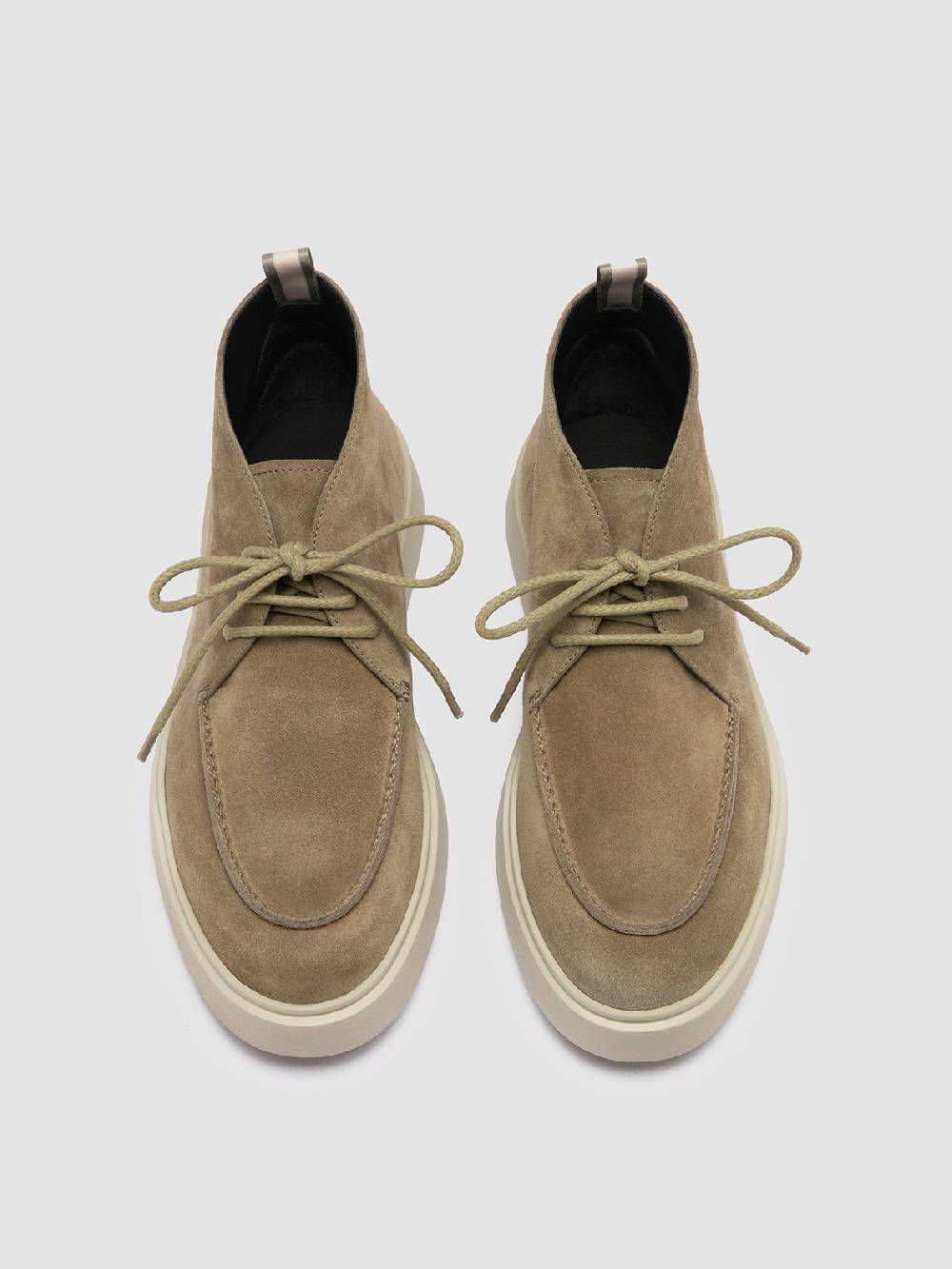 Officine Creative FRAME 002 Stivali Chukka in Pelle Scamosciata Tortora Acquista Ora