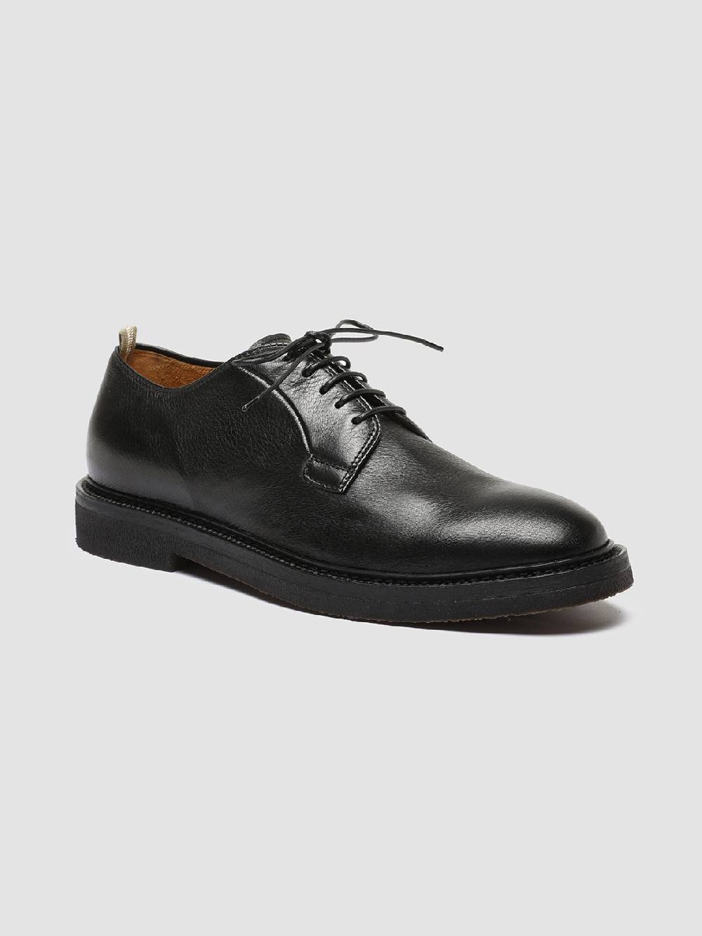 Officine Creative HOPKINS FLEXI 201 Scarpe Derby in Pelle Nera Sottocosto