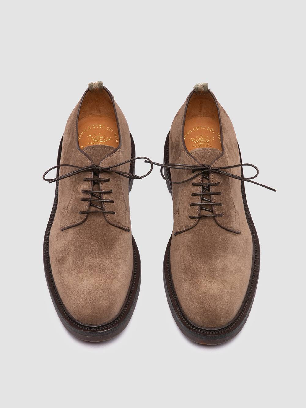 Officine Creative HOPKINS FLEXI 201 Derby in Pelle Scamosciata Tortora Convenienza