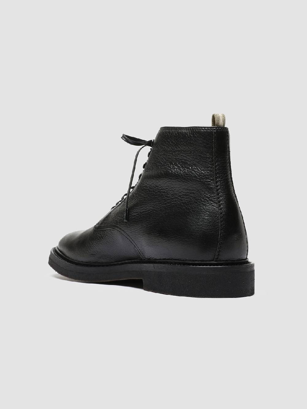 Officine Creative HOPKINS FLEXI 203 Stivaletti Stringati in Pelle Nera Sconto