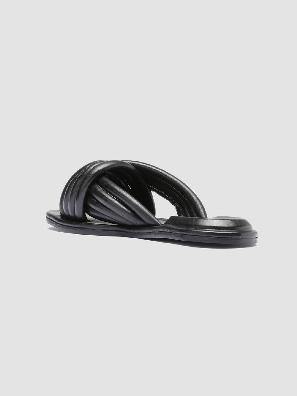 Officine Creative CYBILLE 004 Sandali in Pelle Nera Economico