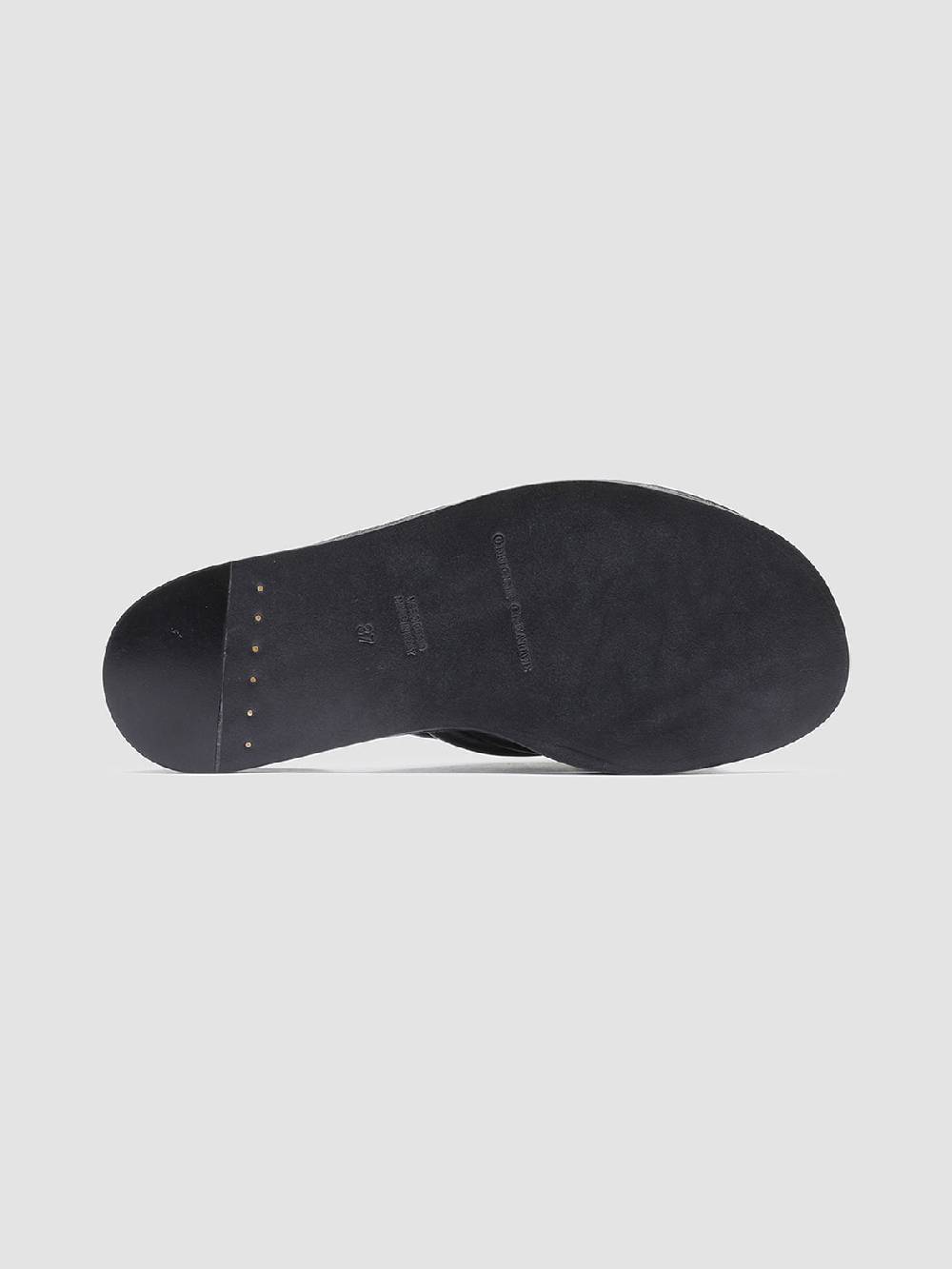 Officine Creative CYBILLE 004 Sandali in Pelle Nera Economico