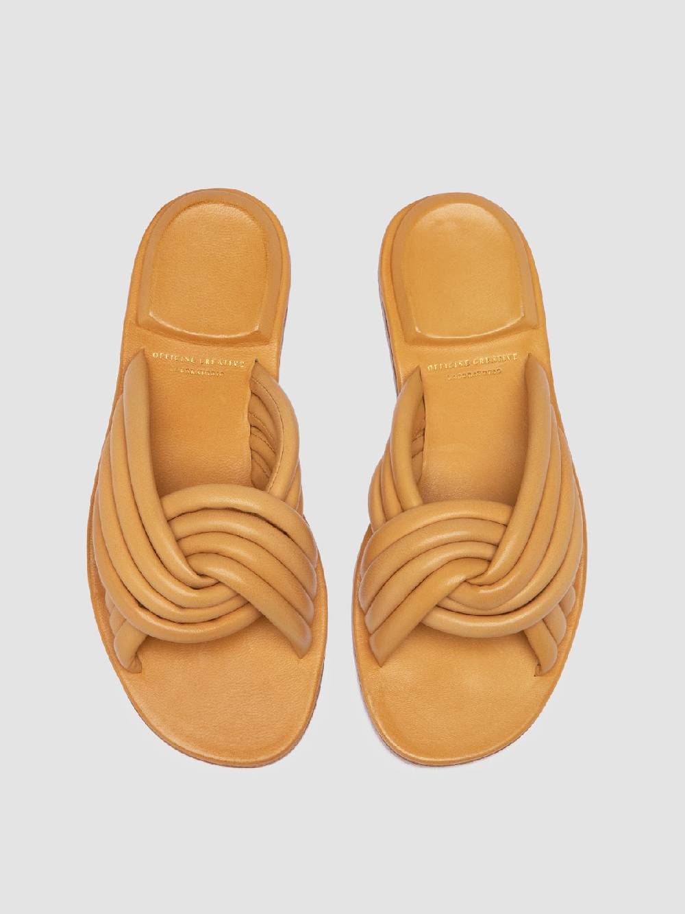 Officine Creative CYBILLE 004 Sandali in Pelle Gialla Saldi