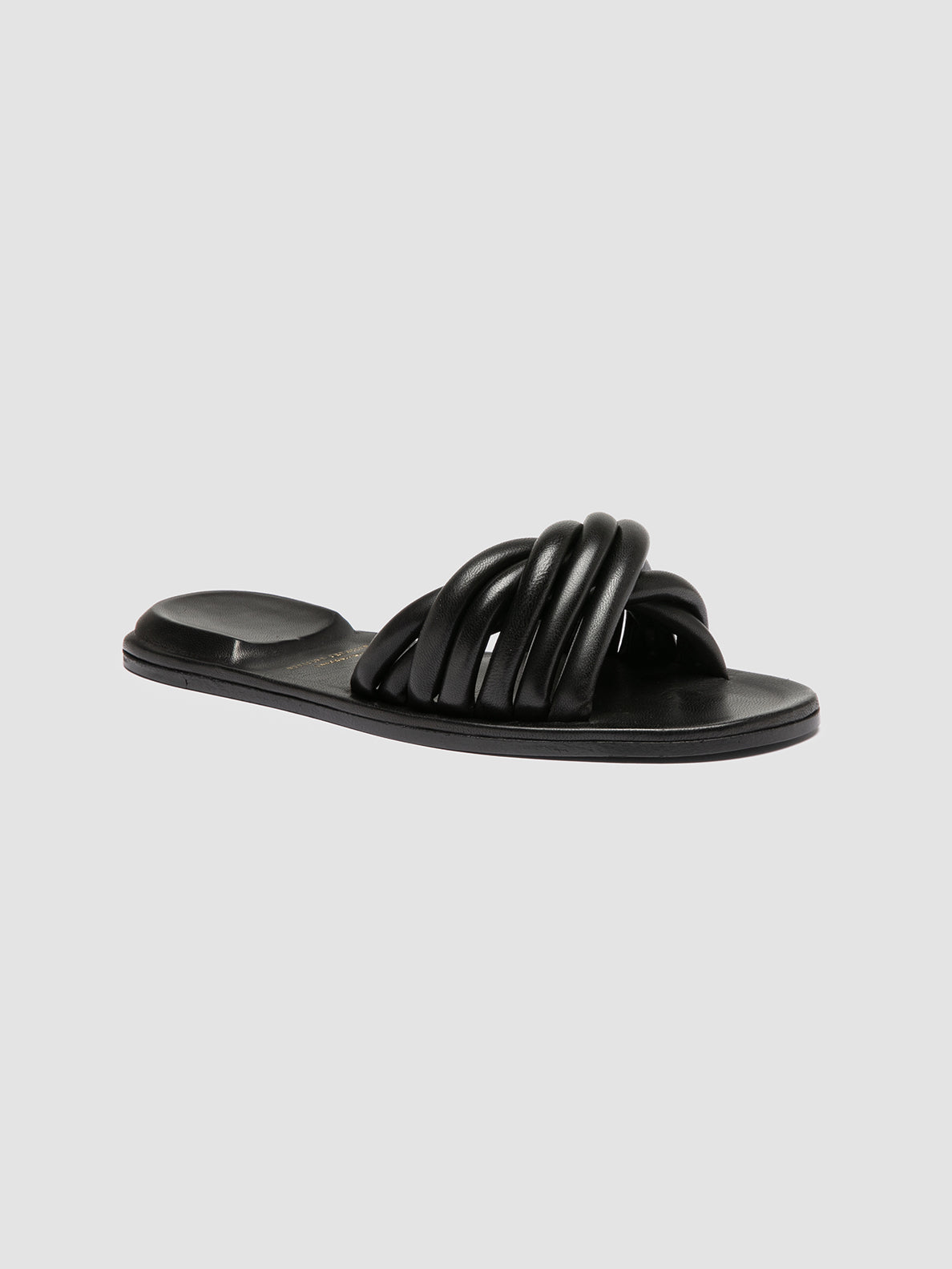 Officine Creative CYBILLE 006 Sandali in Pelle Nera Vendite Flash